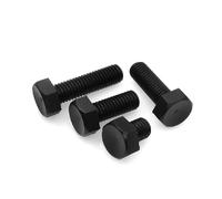 Perno hexagonal con brida, tornillos de cabeza hexagonal externos negros M3 M4 M5 M6 M8 M10 M12 Pernos hexagonales de plástico(45mm,M12 (5pcs))