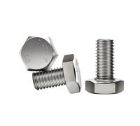 Perno hexagonal con brida, tornillos for máquinas metalúrgicas Pernos hexagonales externos Rosca métrica Hexágono de acero inoxidable 304 M3 M4 M5 M6 M8 M10 M12(16mm,M10(3Pcs))