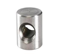 Pernos cilíndricos con tuercas integradas, 10 piezas M2.5 de acero inoxidable y juego de pasadores cilíndricos for ensamblaje y reparación de muebles de madera.