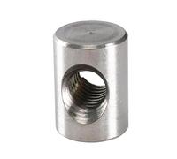 Pernos cilíndricos con tuercas integradas, 10 piezas M4 de acero inoxidable y juego de pasadores cilíndricos for ensamblaje y reparación de muebles de madera.