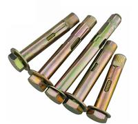 Pernos De Expansión M6 M8 M10 M12 M16 Pernos de expansión hexagonales exteriores acero al carbono galvanizados Manga anclaje hormigón(M10x200mm 2pcs)