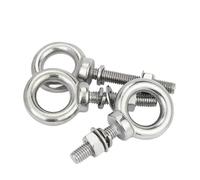 Pernos de ojo para elevación, Pernos de ojo de acero inoxidable 304 con tuercas, juego de juntas de arandelas, elevación marina M3-M8(M8x30mm 2Sets)