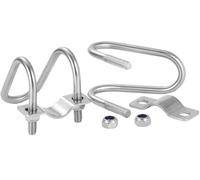 Pernos en U, Perno de fijación tubería en forma U doble acero inoxidable 304, tornillo abrazadera, perno cruzado, varios tamaños(M6x32x32mm)