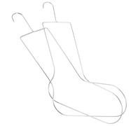 PERSELOSO 2 Piezas Colgador de Calcetines de Acero Inoxidable Instalación Fácil y Doble Función para Secar, Bloquear y Exhibir Calcetines de Punto y Crochet