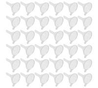 PERSELOSO Embudos Pequeños Transparentes de Plástico para Transferencia y Llenado de Perfumes y Aceites Esenciales, Pack de 100 Unidades, Herramienta para Cosméticos y Cuidado Personal