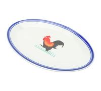 PERSELOSO Plato de Postre Patrón Delicado Estilo Vintage Esmaltado Resistente al Agua y Fácil de Limpiar Adecuado para y Almacenamiento en Cocina