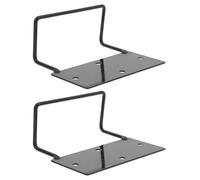 PERSELOSO Soporte Antideslizante Para Colchón Topes Deslizantes Metálicos 2 Piezas Negras Para Cama Estabilizador De Colchón Adecuado Para Camas De Madera y Futones Fácil Instalación