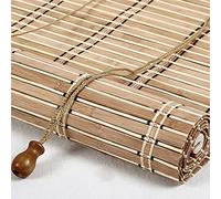Persiana enrollable de bambú de estilo retro Estores de bambú Rollo bambú Ventanas natural Bamboo Blind para Ventana protector solar para ventanas y puertas Sombrilla,Personalizable (70 x 120 cm)