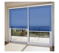 Persiana Reflectante For Ventana, Desplegable, Transparente, Película De Tinte Azul, Persianas Parasol Anti UV, Cortinas For Dormitorio, Sala Estar, Hogar, Ancho 55-145cm