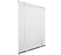 Persiana veneciana de aluminio de pared blanca con lamas inclinables de 25 mm, parasol para ventanas y puertas, 120 x 180 cm
