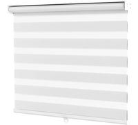 Persianas enrollables blancas sin cordón para tela de agua semitransparente, modernas, minimalistas, para dormitorio, oficina, baño, 35 x 130 cm (30 x 180 cm)