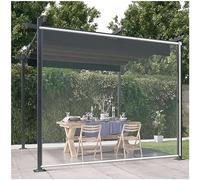 Persianas Enrollables Pvc Transparente Exterior, Estor Enrollable Impermeables, Persiana Enrollable Para Pérgolas/jardines/ventanas, Cortinas De Lluvia Vinilo Claro 0.5mm,WxH-160x220cm/63*86.6in