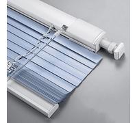 Persianas venecianas de aluminio sin cordón de ajuste personalizado, 120 x 100 cm, persianas opacas impermeables, fácil instalación sin taladros, revestimientos de ventana de día y noche para el hogar