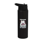 Personal Cat Servant, divertido amante de los gatos, mamá, papá y gatitos Stainless Steel Insulated Water Bottle