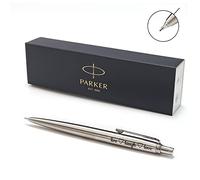 Personalizado Lápiz Parker Jotter SS + caja de regalo | Grabado con láser - ribete cromado