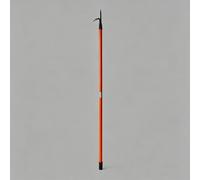 Pértiga de rescate, pértiga de alta resistencia, varilla engrosada, 2 secciones, gancho de rescate de fibra de vidrio aislado para extinción de incendios y renovación de paredes(3m/9.84ft)