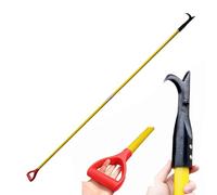 Pértiga ultraligera,pértiga extendida con empuñadura en D para aplicaciones de extinción de incendios y renovación de edificios,material de fibra de vidrio y hierro con aislamiento(3m/9.84ft)