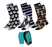 Pesadilla antes de Navidad, set de 3 pares de calcetines presentados en caja de regalo T/U 38-45