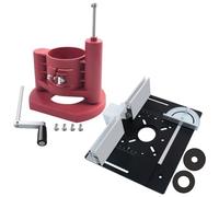 Pesderty de ElevacióN de Mesa de Enrutador de PrecisióN - Juego de Insertos de Placa de Enrutador - para Configuraciones RáPidas, Precisas, Confiables y Repetibles - Rojo y Negro