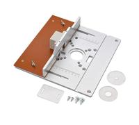 Pesderty Placa de InsercióN de Mesa de Enrutador de Aluminio, Tablero Abatible de Fresado EléCtrico de Madera con Juego de GuíA de Calibre de Inglete, Banco de Trabajo de de Mesa-B