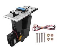 Pesfehhy Aceptador de Monedas MúLtiples MáQuina Expendedora de de Monedas ElectróNicas con Puerto 4P Enrollable ElectróNico, Canje de Boletos de Juego de Arcade