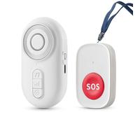 Pesfehhy Buscapersonas para Cuidadores, Botones Inalámbricos de Llamada de Enfermera para Monitoreo de Personas Mayores, de Alerta SOS, Timbre de Llamada de Alarma Portátil