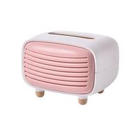 Pesfehhy Caja de PañUelos Tipo Radio, Contenedor, Soporte para Toallas de Papel, DecoracióN del Hogar para Sala de Estar, PráCtico y úTil, Color Rosa
