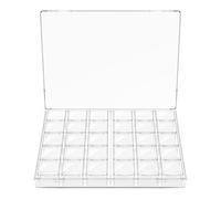 Pesfehhy Cajas de Almacenamiento Apilables con 30 Compartimentos y Tapas, Mini Contenedores para Cuentas, Purpurina, Slime, Pintura o Semillas, Transparentes