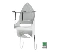 Pesfehhy Colgador para Tabla de Planchar Soporte de la Pared para Plancha EléCtrica Estante Organizador de Almacenamiento para Tabla de Planchar y Plancha con ExtraíBles-2