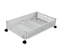 Pesfehhy Contenedores de Almacenamiento para Edredones Debajo de la Cama, Cajón de Hierro con Ruedas de Gran Capacidad para Ropa, Mantas, Organizador de Zapatos Plegable, Color