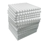 Pesfehhy Paneles de Espuma AcúStica 12 Piezas, Paneles de Pared Insonorizados 30X30X5Cm, Panel Absorbente de Sonido de Alta Densidad para