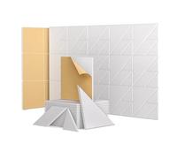 Pesfehhy Paquete de 12 Paneles de Pared Insonorizados, Paneles Acústicos Autoadhesivos una Prueba de Sonido de 12x12x0,4 Pulgadas para el Hogar y la Oficina