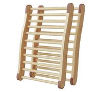 Pesfehhy Paquete de 2 Respaldos para Sauna, Accesorios para Sauna, Respaldos para Sauna, Respaldos de Madera para Sauna Antideslizantes y Ergonómicos en Forma de S