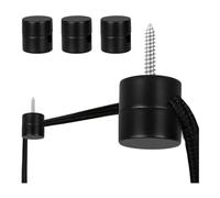 Pesfehhy Paquete de 3 de Techo para Luces Colgantes de Techo, Gancho de Luz Colgante para Lámpara de Techo, de Techo, Lámpara de Bricolaje Negro