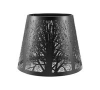 Pesfehhy Pequeña Pantalla de Lámpara, Pantalla de Metal de Barril con de áRboles para LáMpara de Pared de ArañA de Mesa Negro