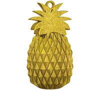 Peso del globo de piña dorada: 6 oz. | Plástico: 2.5 x 5.5 pulgadas | 1 unidad.