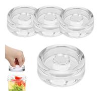 Pesos de Fermentación, 4 Piezas Pesas de Fermentación, Peso de Fermentación de Vidrio de Kimchi, Pesas de Vidrio para Fermentación Ø 7cm, Pesas de Vidrio para Fermentación con Abertura Ancha