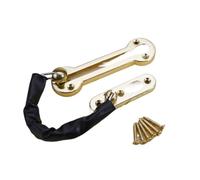 Pestillo de cadena puerta del hotel acero inoxidable, cerradura seguridad, herramientas limitadoras, Hardware for casa, 1/2/3 Uds para Puerta Interior(Gold,3 PCS)