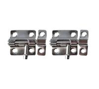 Pestillo De Seguridad Para Puerta 2 uds pestillo de puerta deslizante cerrojo grapa jardín cerradura perno seguridad accesorios Hardware madera(Silver 2PCS)