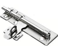 Pestillo Puerta Cerradura De Puerta Hardware, Pestillo Barril Acero Inoxidable, Conjunto Cierre Cepillado for Bloquear, Ventana, Cajón Y Armario, 1 Ud(M)