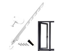 Pestillo restrictor de ventana,Pestillo de ventana abatible | Seguridad de bloqueo restrictor protector de ventana abatible,Cerraduras de seguridad ajustables para ventanas de aleación de aluminio y v