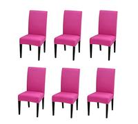PETCUTE Fundas para Sillas de Comedor Pack 6,Fundas Sillas Ajustables,Modernas Funda Protectora de Silla Lavable Extraíble para Hogar, Cocina, Restaurante, Fiesta, Boda