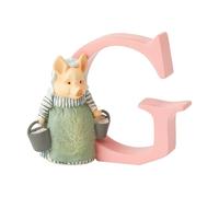 Peter Rabbit, Figura de cerdita y Letra "G" para colgar, Home Deco, Enesco