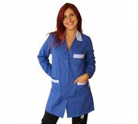 Petersabitidalavoro - Bata de trabajo, para maestra, guardería, escuela infantil, almacén, trabajadora, sastrería, hotel, mujer, Royal, M