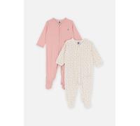 Petit Bateau Lot de 2 Pyjamas Coeurflo 12M Blanco