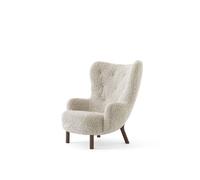Petra VB3 Sillón Piel de Oveja Claro de Luna/ Nuez Aceitado