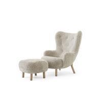 Petra VB3 Sillón Piel de Oveja Claro de luna/Roble Aceitado In TD1 Soplo