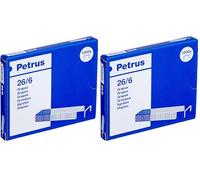 PETRUS 55710 - Grapas Cobreadas de Oficina 26/6 (x1000) (Paquete de 2)