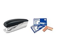 Petrus 623370 - Grapadora para Hogar/Oficina Modelo 235 Color Negro + 22/6 - Grapas