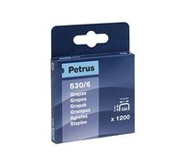 PETRUS Grapas modelo 530/6 mm cobreadas - Caja 1200 ud.